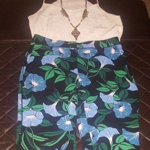 Ann Taylor floral pant sz 2